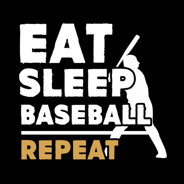 Eat sleep baseball repeat by Antoniusvermeu