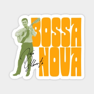 Joao Gilberto Bossa Nova Vintage Fan Art Magnet