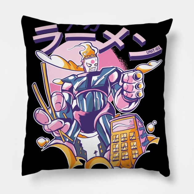 Mecha Ramen Pillow by TheRealestDesigns