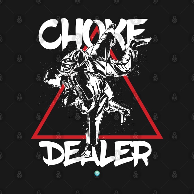 brazilian jiu jitsu choke dealer mma gift idea by woormle