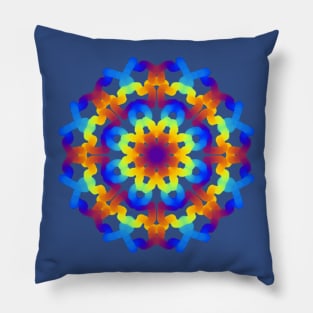 Blossoming Star Kaleidoscope Pillow