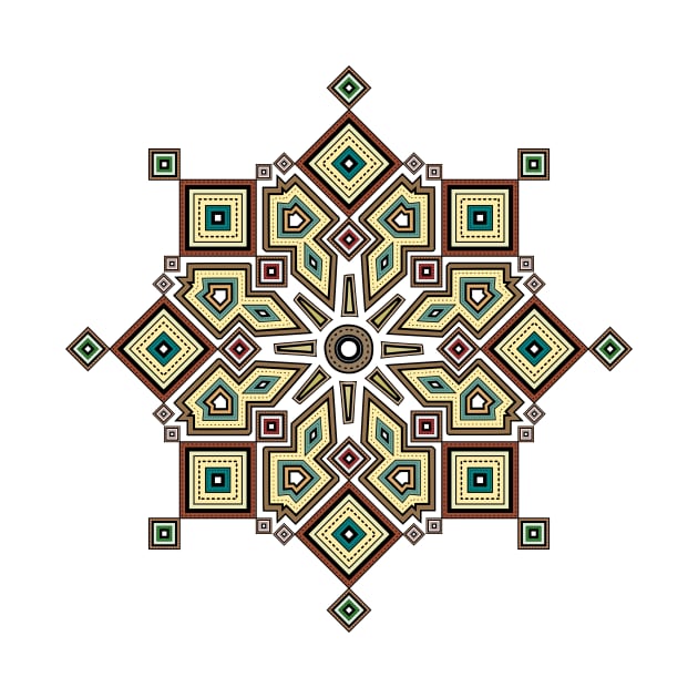 Berber Motif Mandala by CyclopsDesigns