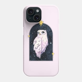 Celestial white owl Phone Case