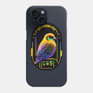 bird with fullcolor background Phone Case