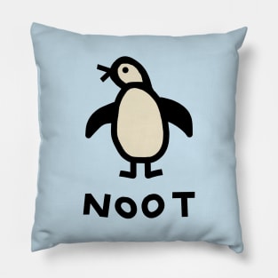 Cute Penguin Self Portrait Graphic Pillow