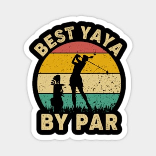 Vintage Best Yaya By Par Funny Golfing Golf Player Gift Magnet