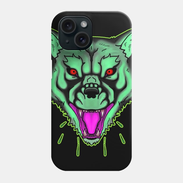 Green Werewolf Phone Case by TaliDe