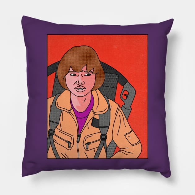 Stranger Things/Ghostbusters mashup - Mike Wheeler Pillow by BryanWestArt