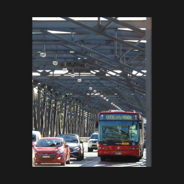 Bus on the Iron Cove Bridge by kirstybush