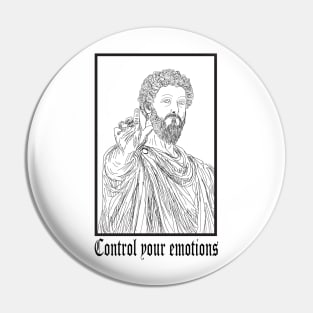 Stoicism Desing Marcus Aurelius - Stoic - Philosophy Pin