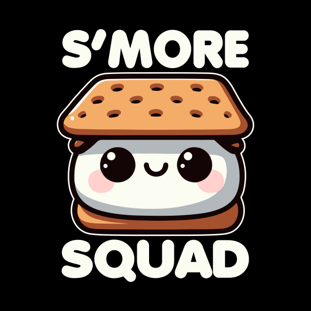 S'more Squad Funny S'more Camping Kawaii Cute by valiantbrotha