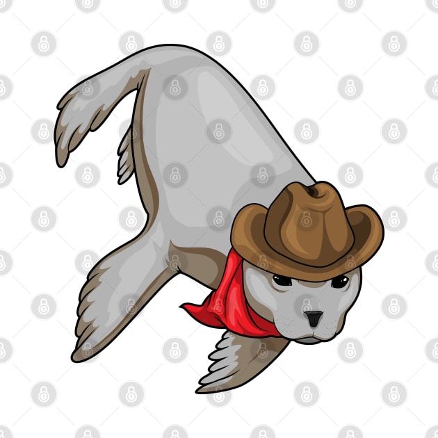 Seal Cowboy Cowboy hat by Markus Schnabel