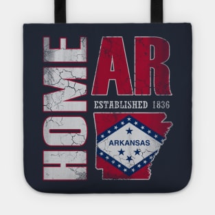 Home Arkansas State Flag Vintage Style Tote