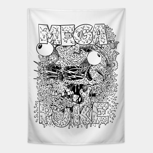 Mega Puke Tapestry by Joe Tamponi