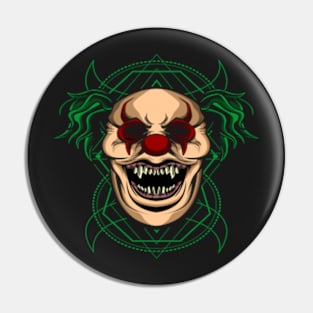 monster clown design gifts Pin