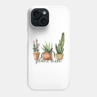 Plant Mom Dark Watercolor Phone Case