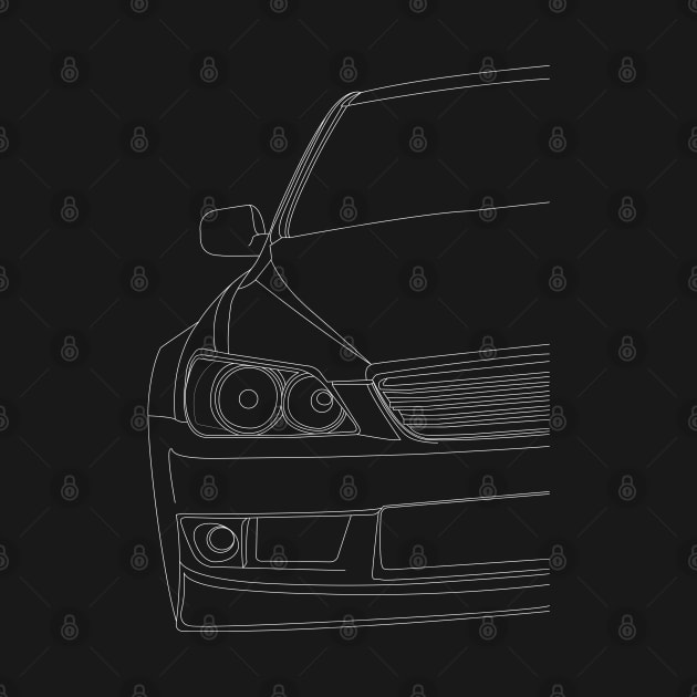 IS200 IS300 Altezza RS200 White Outline by CharlieCreator