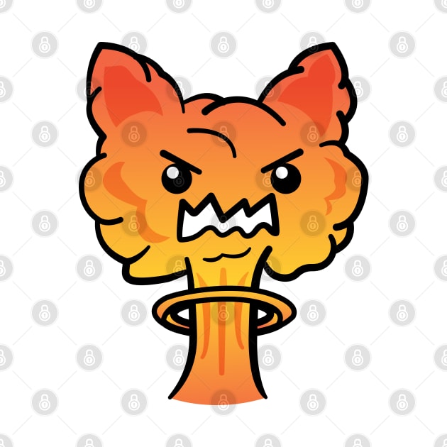 Angry Cat Explosion Catastrophe by ShexxarDesigns