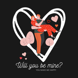 The illustration design for Valentine's Day celebration  - For romantic love, friendship, and admiration. T-Shirt