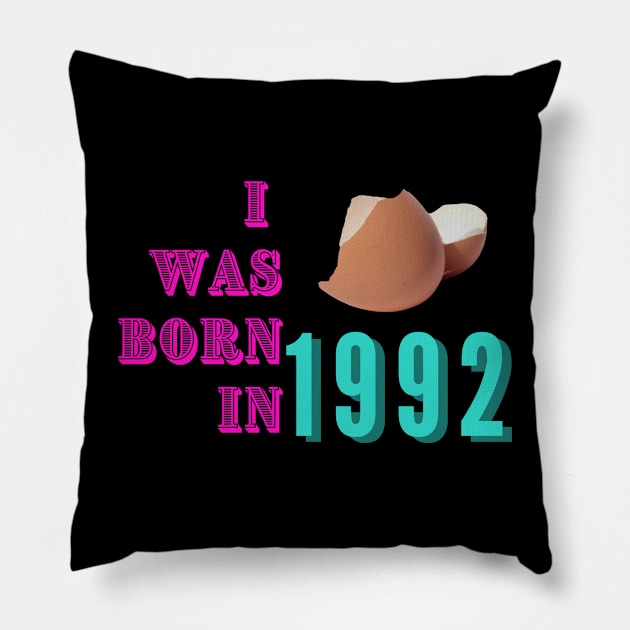 I was born in 1992 Pillow by Yenz4289