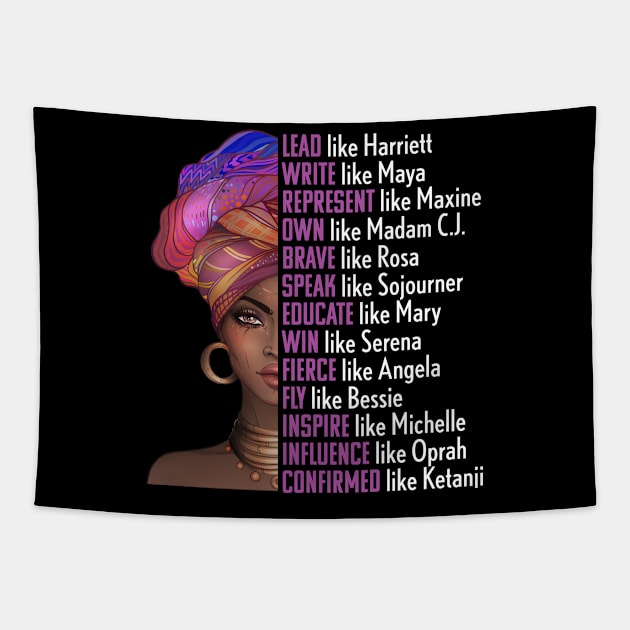 Women of Black History, Legends, Powerful Black Women, Black History Tapestry by UrbanLifeApparel