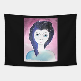 Mystic watercolor painting Tapestry