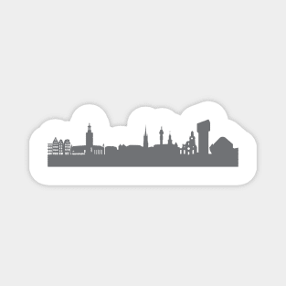 Stockholm in gray Magnet