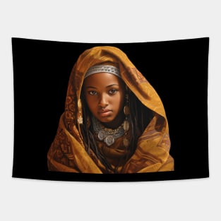 TRIBAL SOMALI GIRL Tapestry