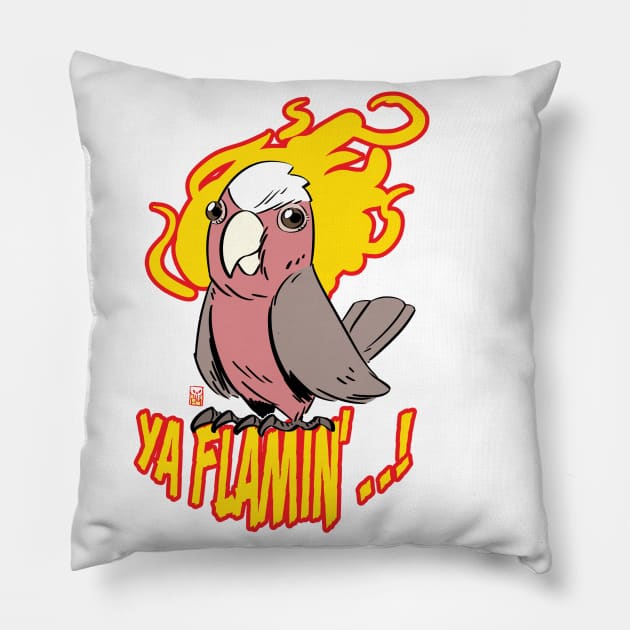 Ya Flamin'...! Pillow by Mason Comics