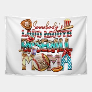 Baseball Mom Tapestry