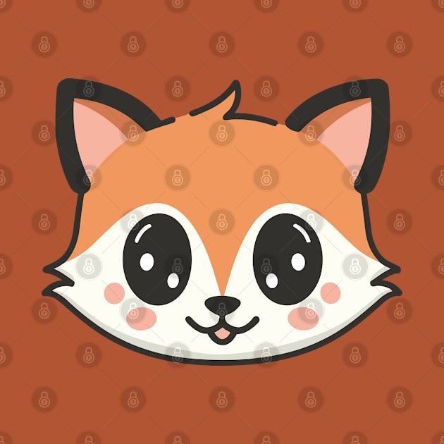 Cute Face of a Kawaii Fox by Art-Jiyuu