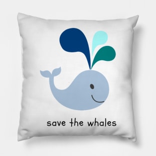 Save the Whales Pillow