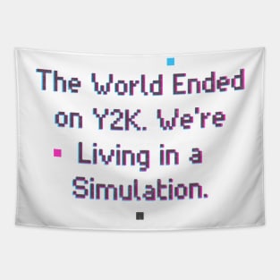 y2k, y2k aesthetic, cyber y2k, y2k designs, simulation theory Tapestry