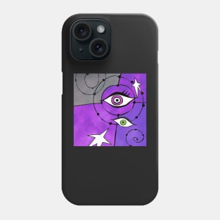 MIROESQUE - Illustration in the style of the 20th Century artist Miro Phone Case