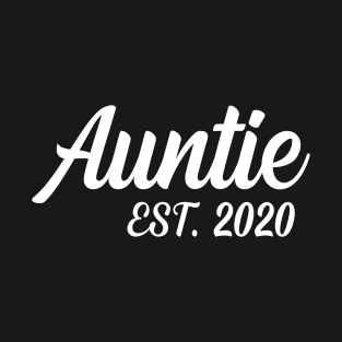 Auntie Est 2020 Birthday Aunt Tee T-Shirt