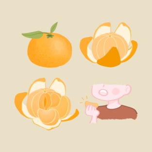 Cute mandarin orange illustration T-Shirt