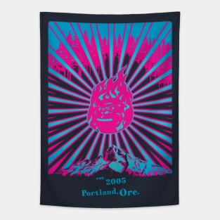 Retroposter (Pink&Blue) Tapestry