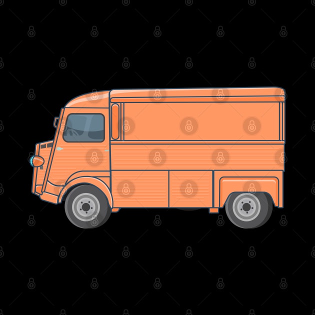 Citroen H Van, Type H, H-Type or HY Illustration by Boogosh