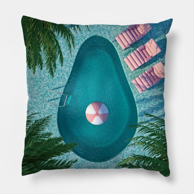 Avocado Pillow by NineSidedShape