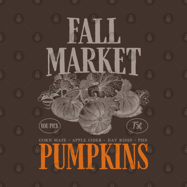 Fall Market Pumpkins Halloween by uncommontee