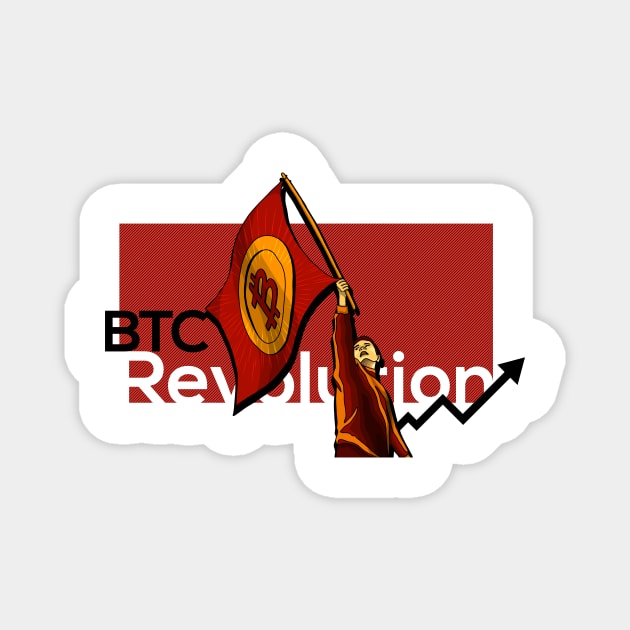 bitcoin revolution new era blockchain technology Magnet by Akman