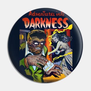 Adventure Into Darkness Vintage Comic Book Cover Art Pin