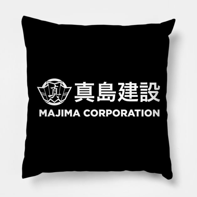 Majima Corporation Pillow by Haunted House Tattoo