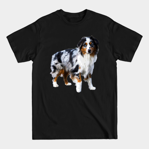 Discover Australian Shepherd Merle Puppy Dog - Australian Shepherd - T-Shirt