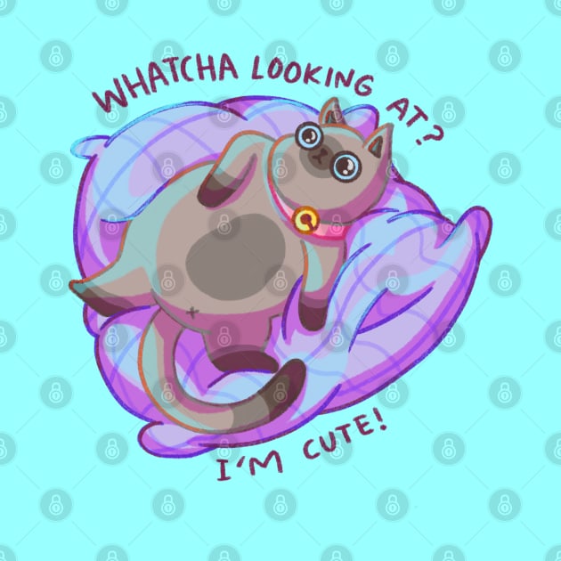 Cute Fat Cat - Whatcha Looking At / I’m cute by Sardoodles