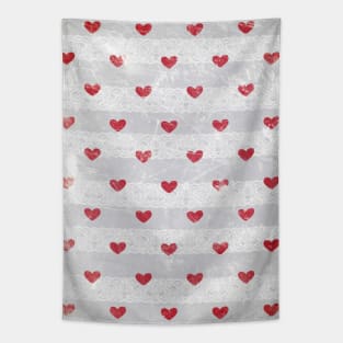 Lacy Hearts Tapestry