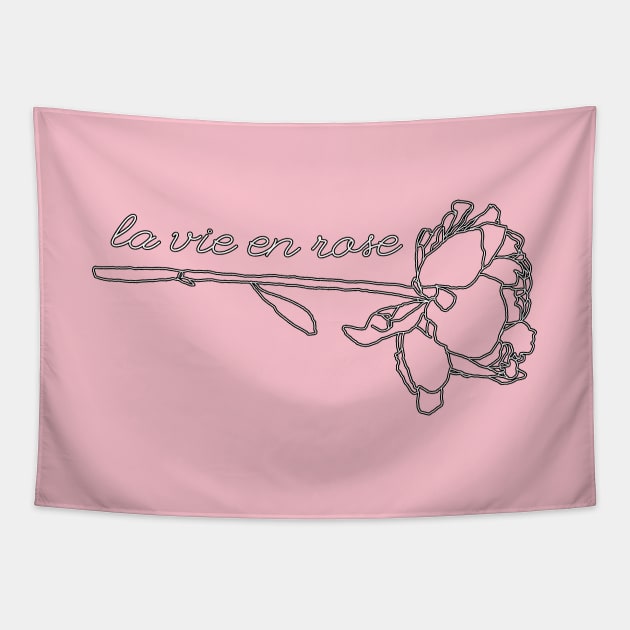 life in pink - la vie en rose Tapestry by mareescatharsis