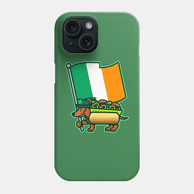 Big Irish Flag Chicago Dog Phone Case by DangerHuskie