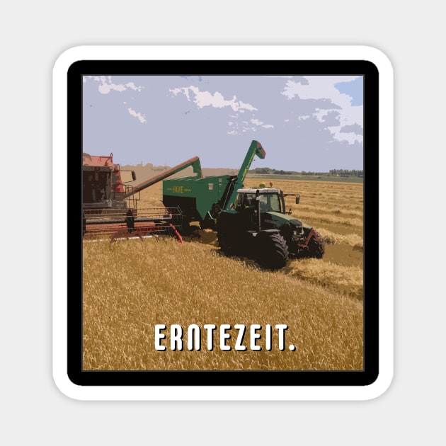 Farmer Motivational Harvest Time Magnet by 4code