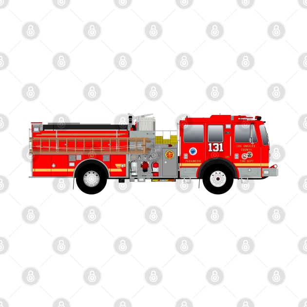 Los Angeles County Fire Department Pumper by BassFishin